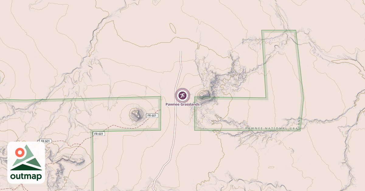 Map of Pawnee Grasslands