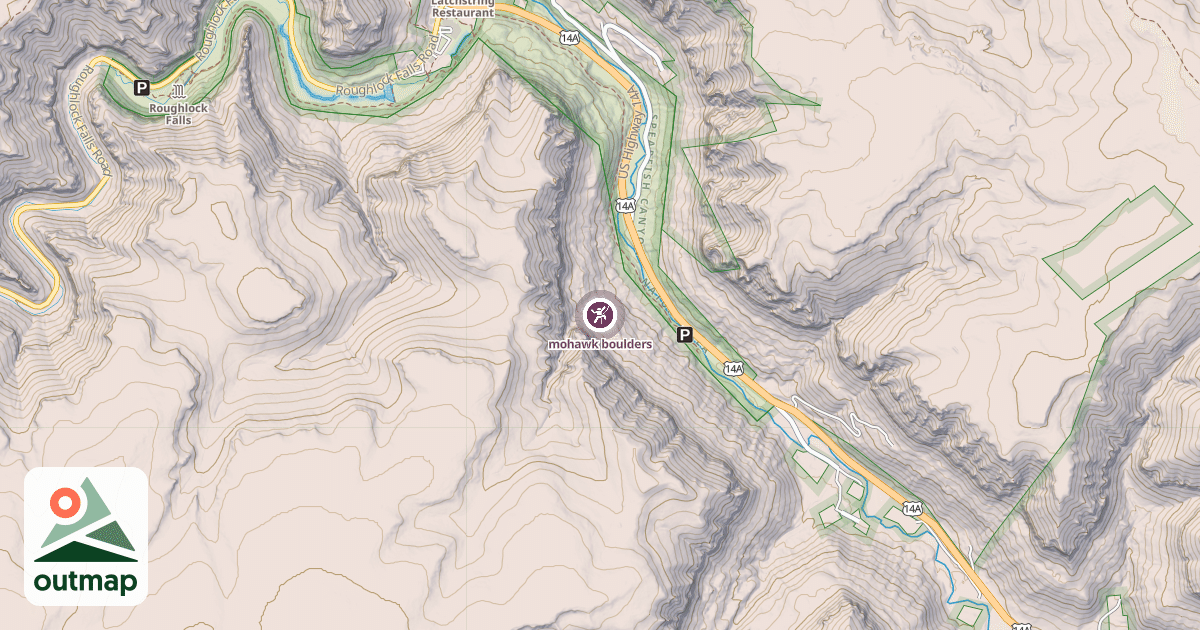 Map of mohawk boulders