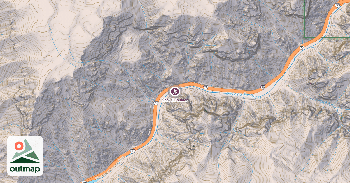 Map of Shovel Boulder