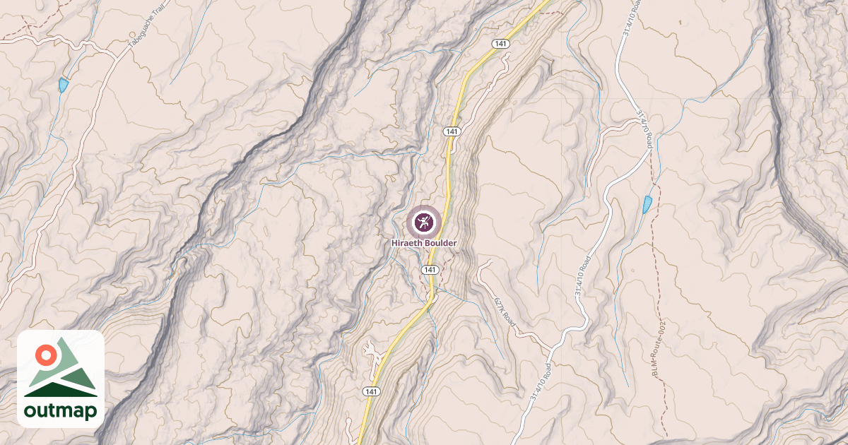 Map of Hiraeth Boulder