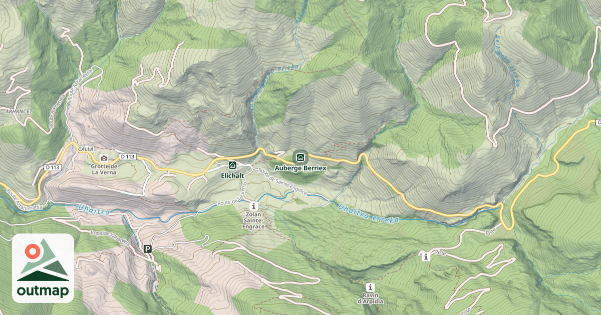 Map of Auberge Berriex
