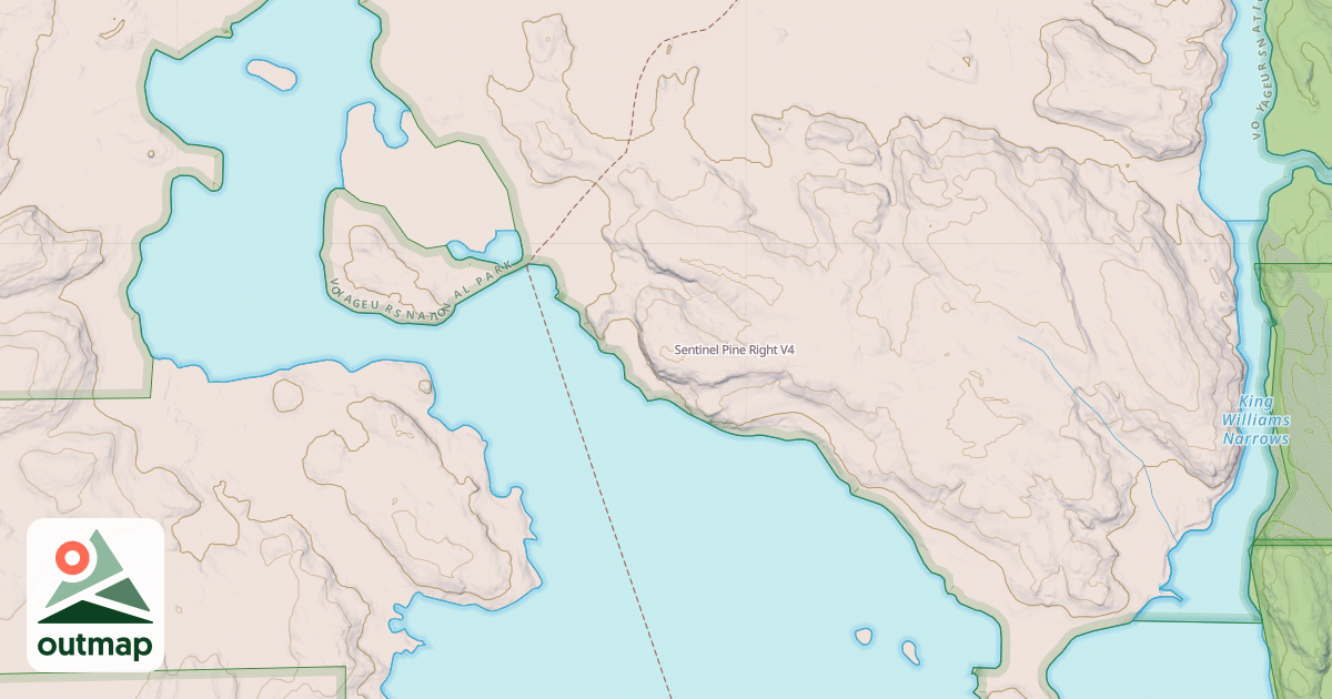 Map of Sentinel Pine Right