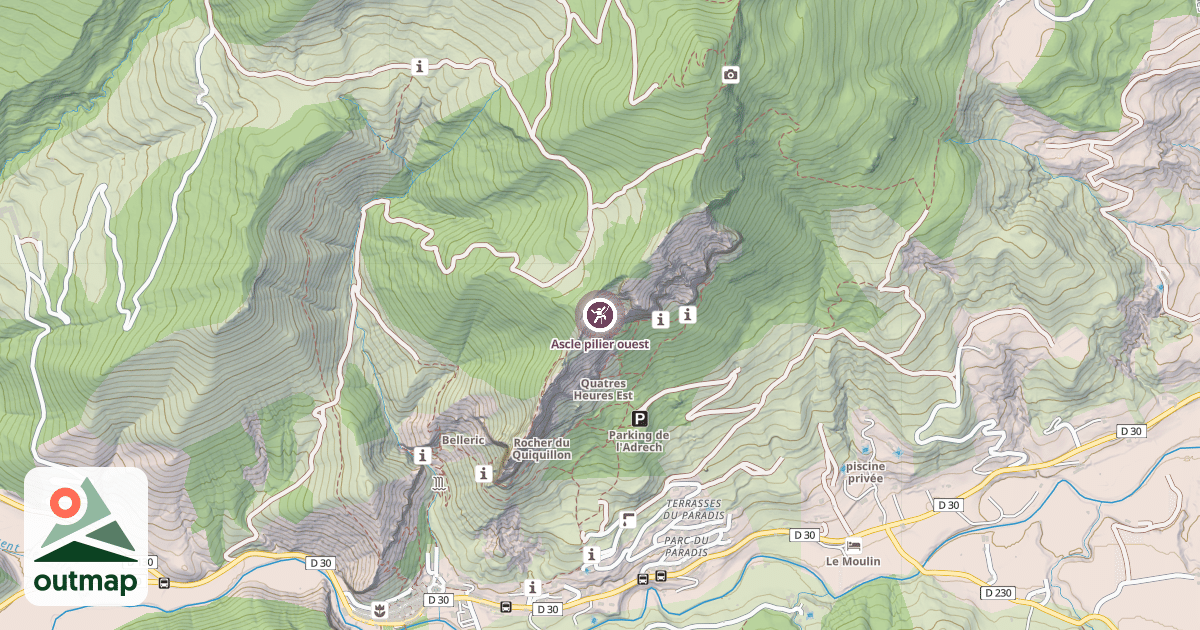 Map of Ascle pilier ouest