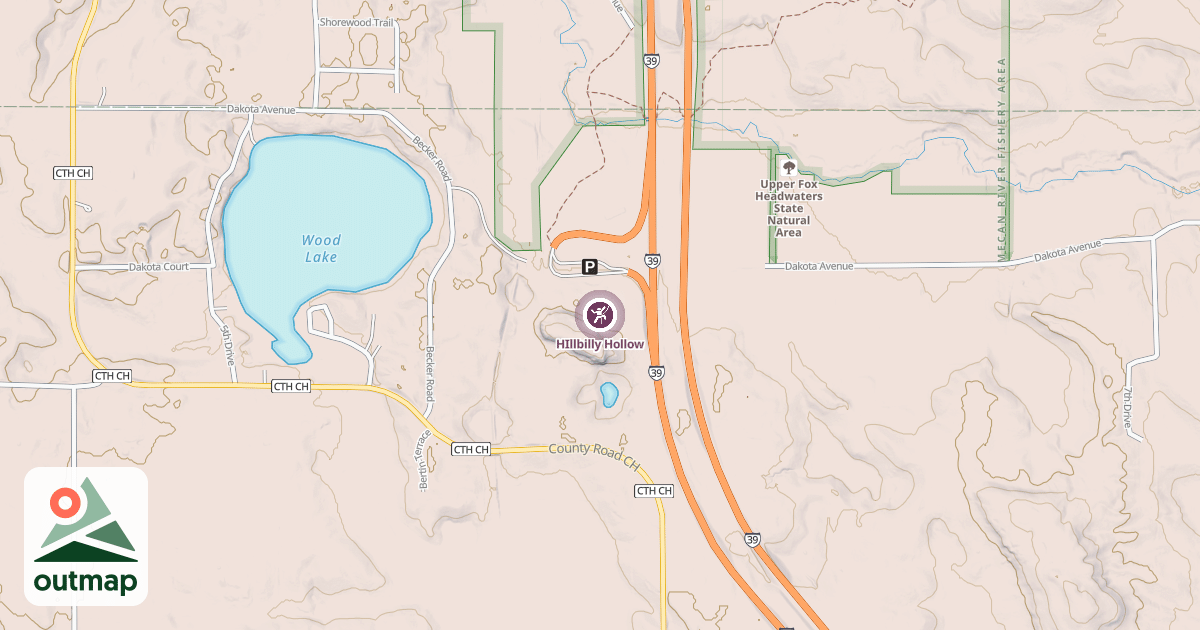Map of HIllbilly Hollow