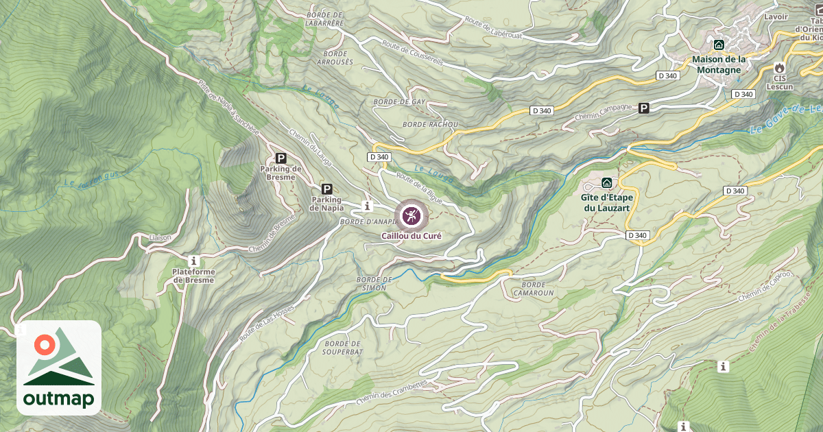 Map of Caillou du Curé