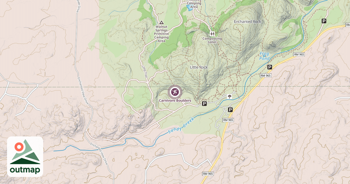 Map of Carnivore Boulders