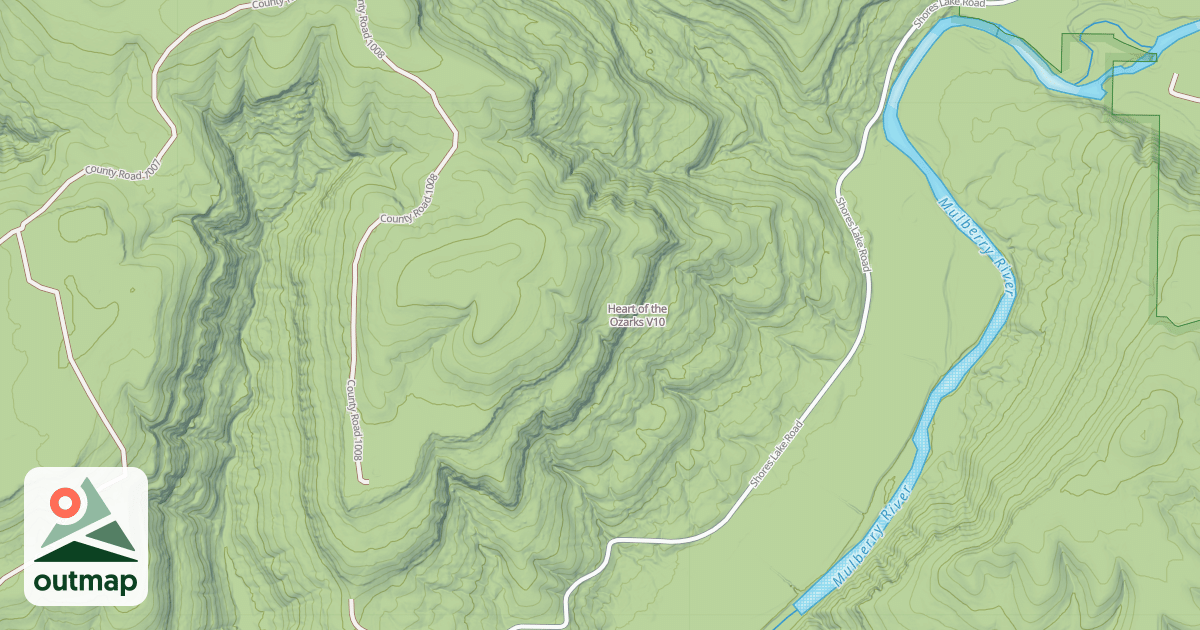 Map of Heart of the Ozarks