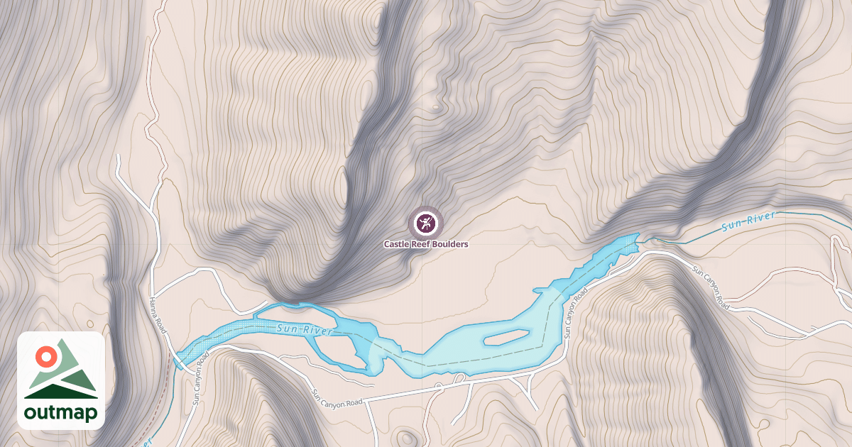 Map of Castle Reef Boulders