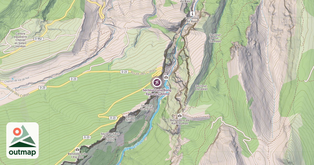 Map of Secteur Luna Bong - Éperon Sublime