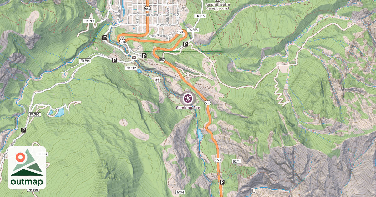 Map of Climbing Site