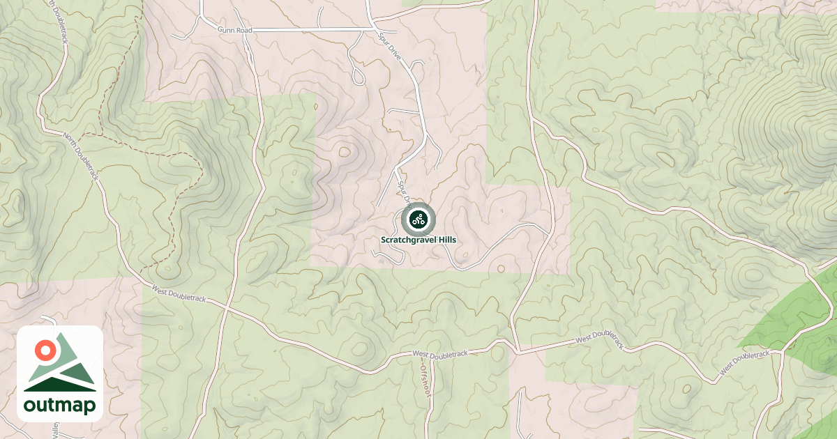 Map of Scratchgravel Hills