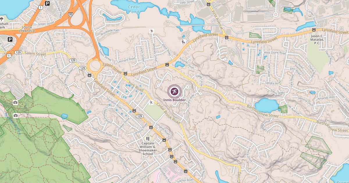 Map preview of Innis Boulder