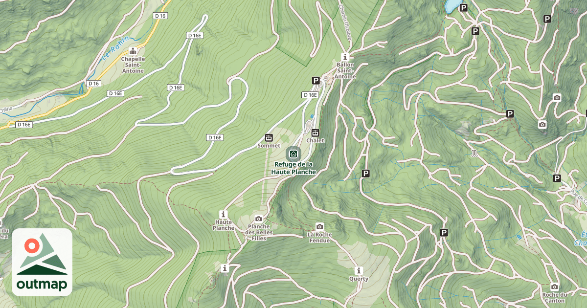 Map of Refuge de la Haute Planche