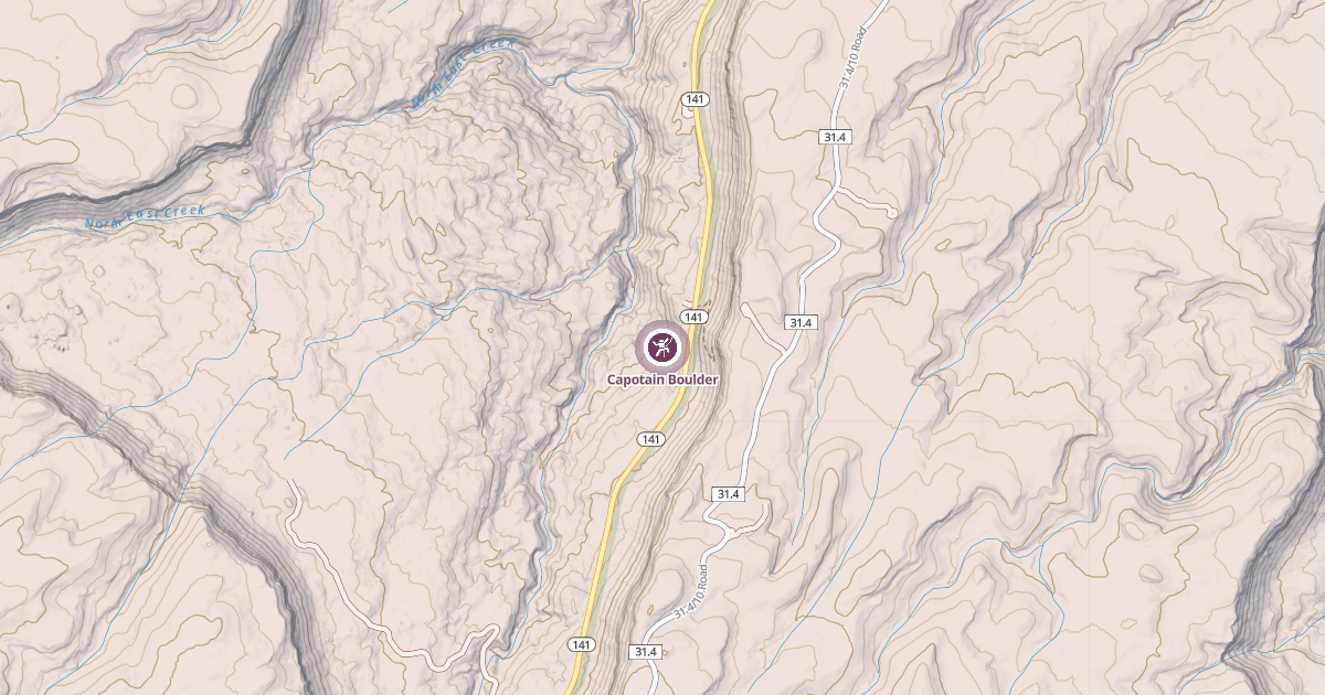 Map preview of Capotain Boulder