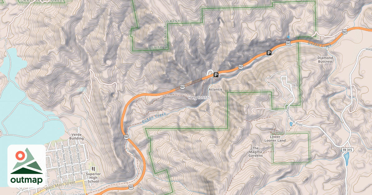 Map of Hang 10