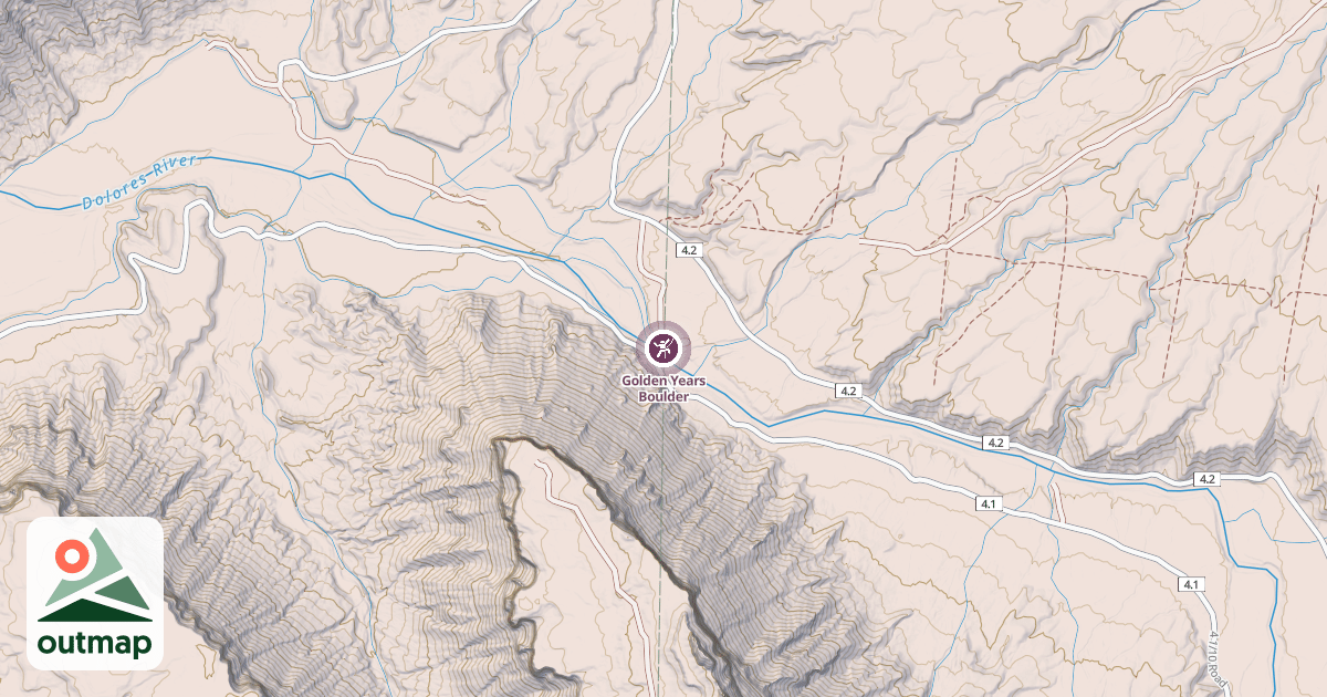 Map of Golden Years Boulder