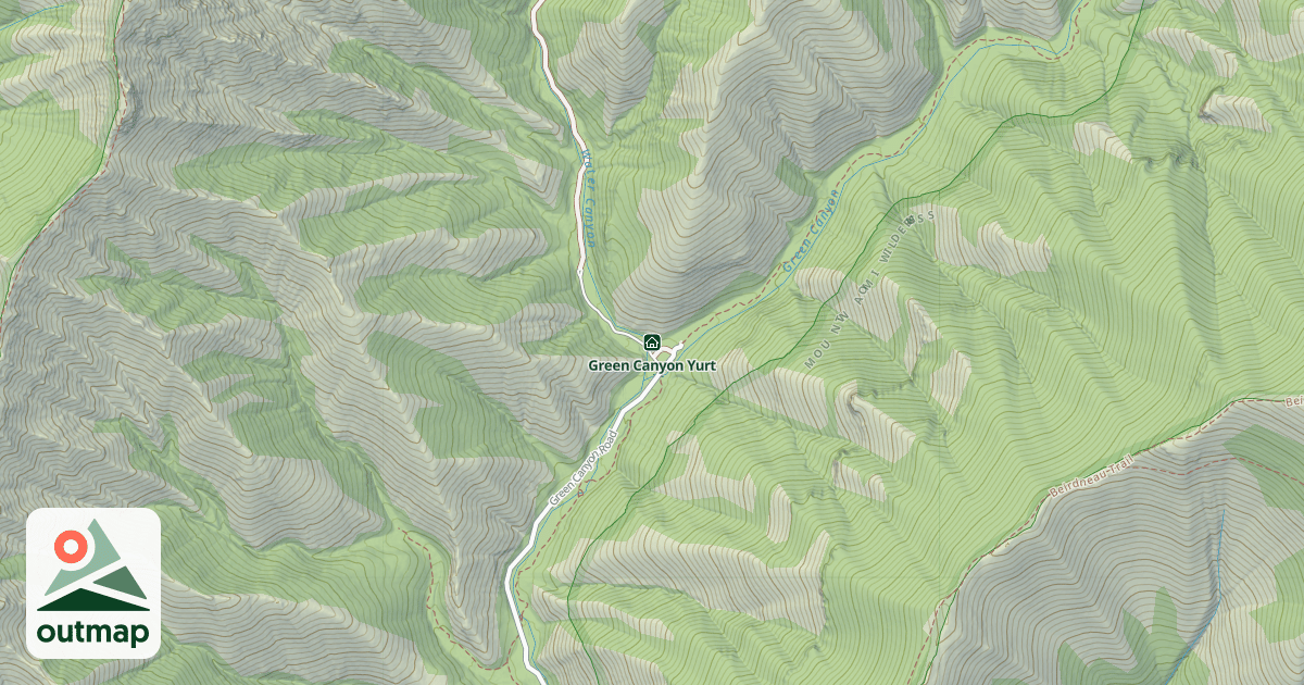 Map of Green Canyon Yurt
