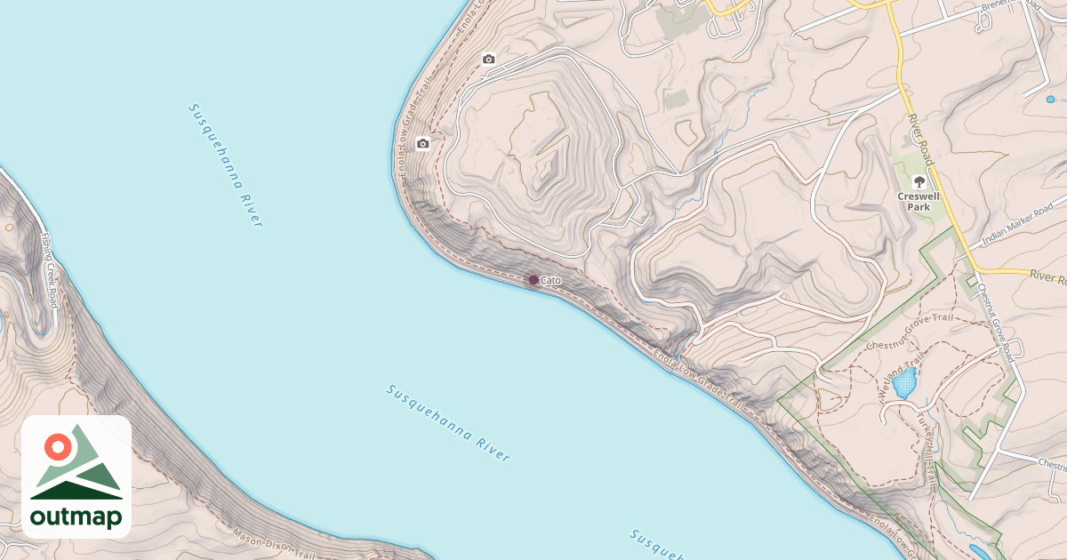 Map of Cato