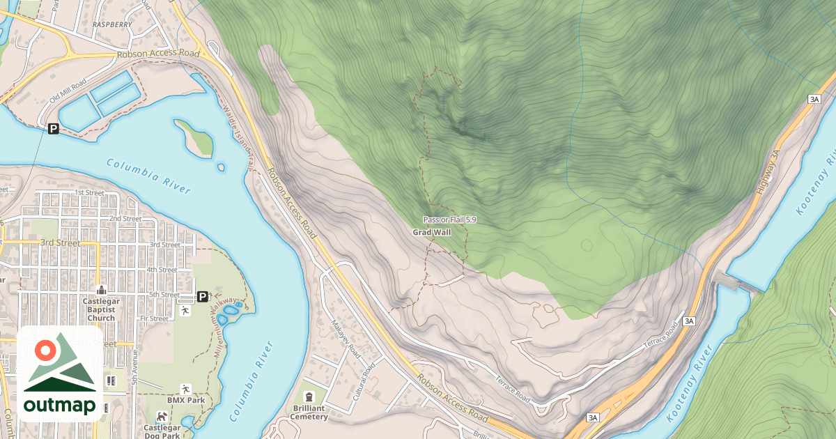 Map of Pass or Flail