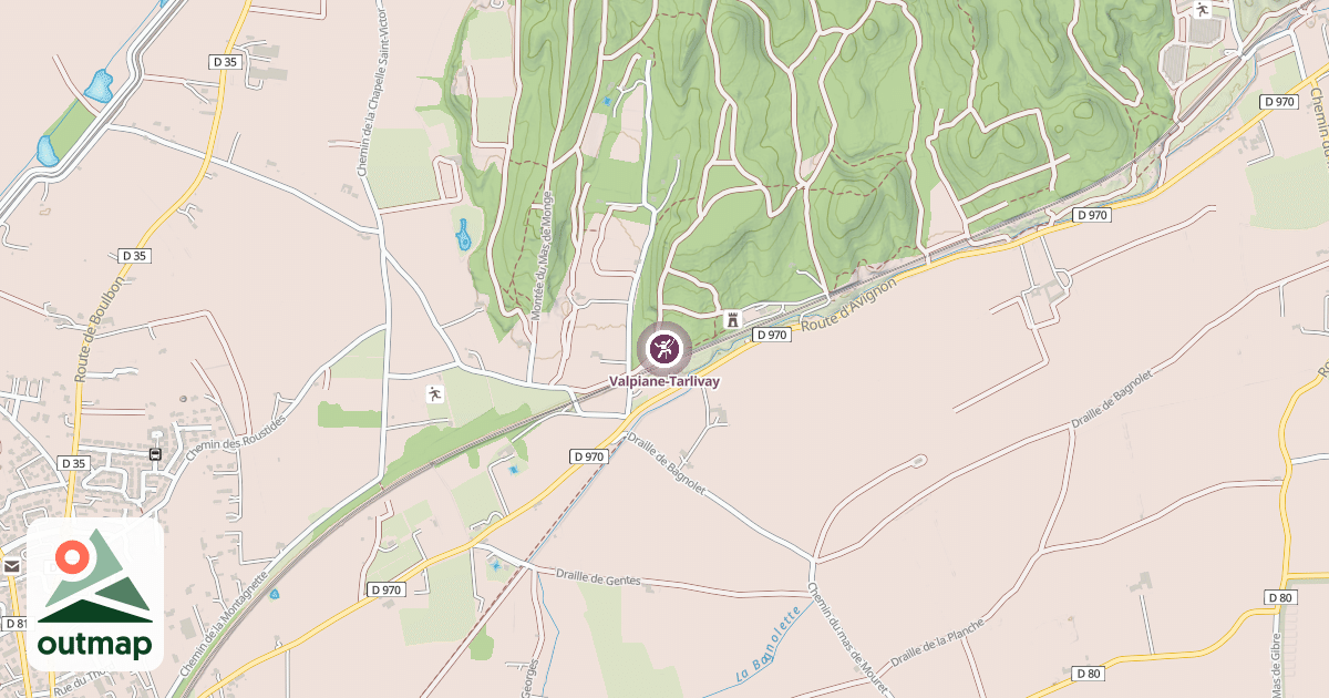 Map of Valpiane-Tarlivay