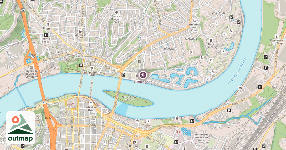 Map of Climbing Site