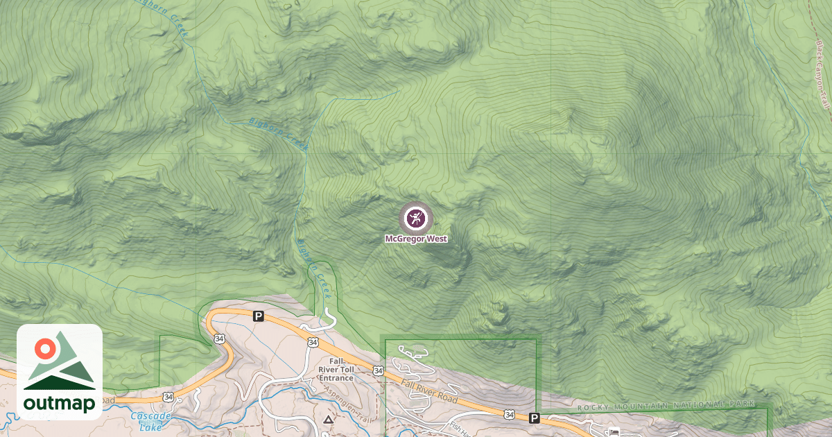 Map of McGregor West