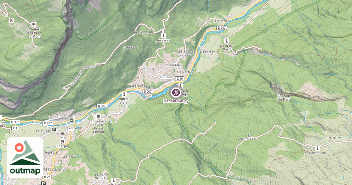 Map of Nant du Saugy