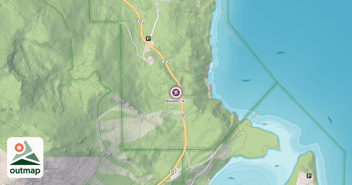Map of Boulder "A"
