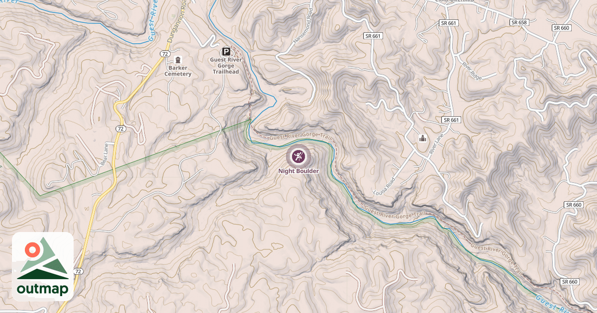 Map of Night Boulder