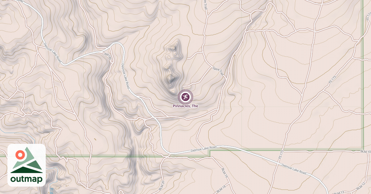 Map of Pinnacles, The