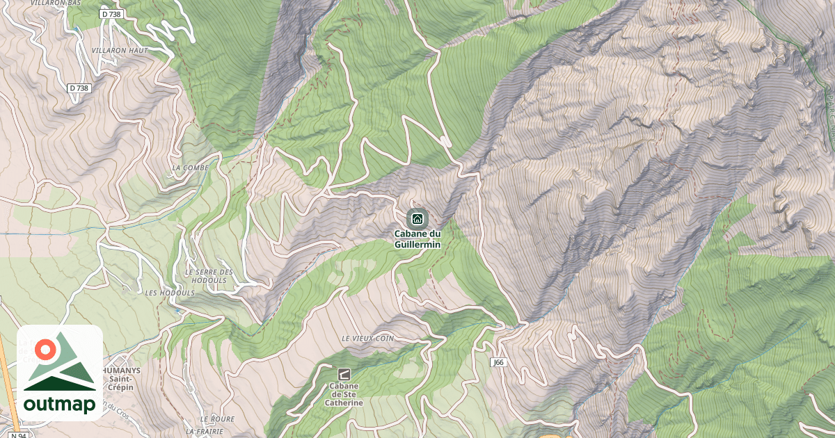 Map of Cabane du Guillermin