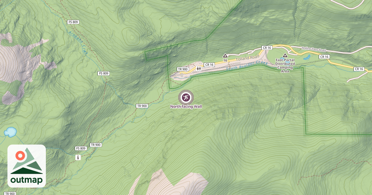 Map of North-facing Wall