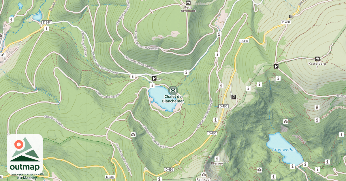 Map of Chalet de Blanchemer