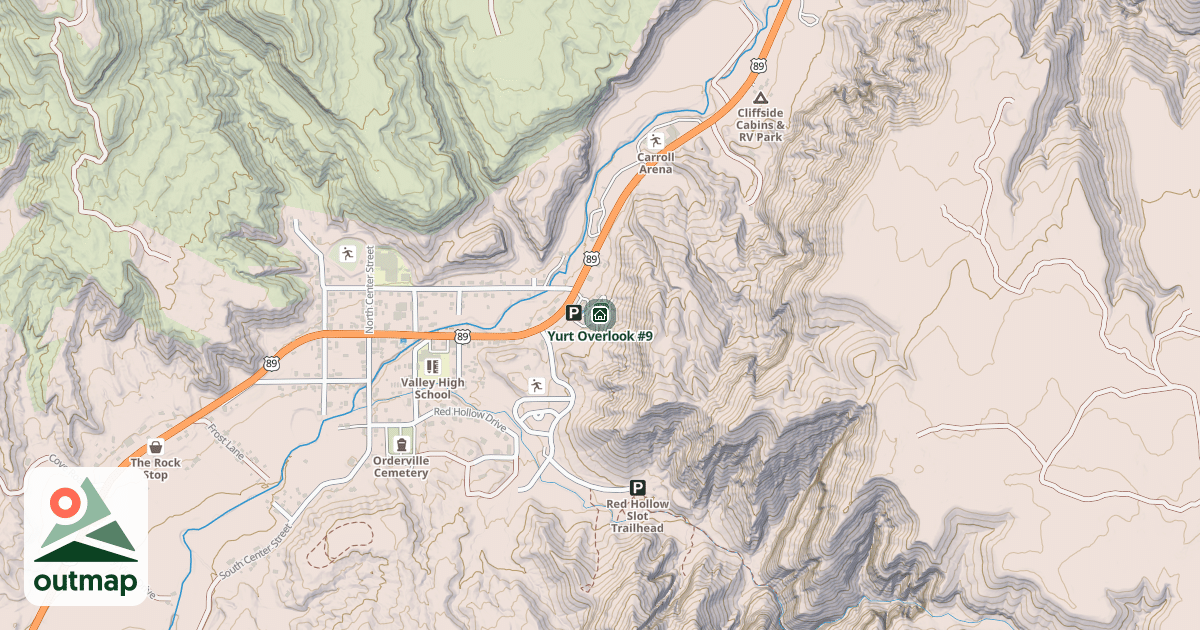 Map of Yurt Overlook #9