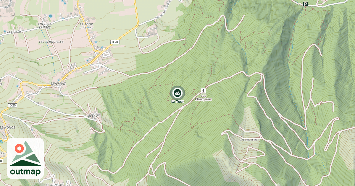 Map of La Tour