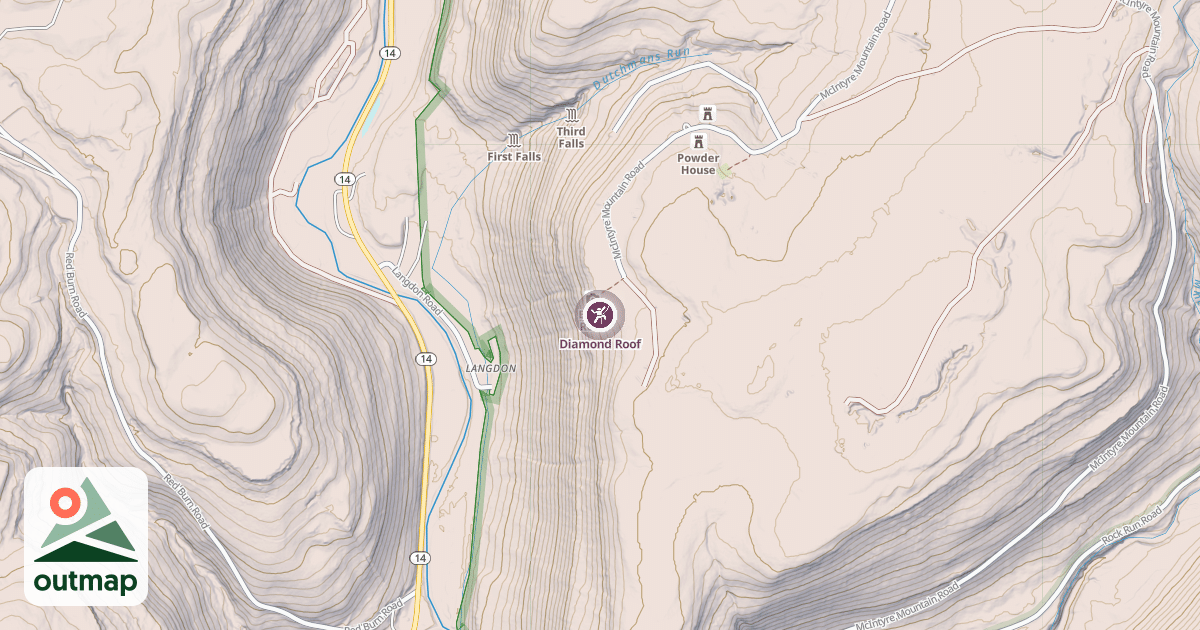 Map of Diamond Roof