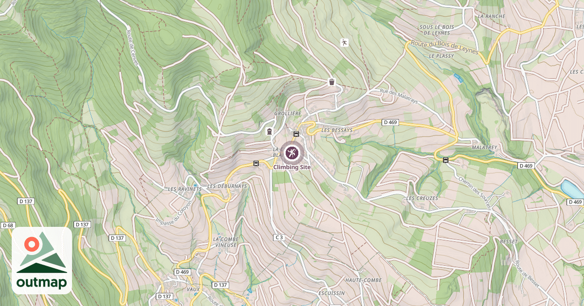 Map of Climbing Site