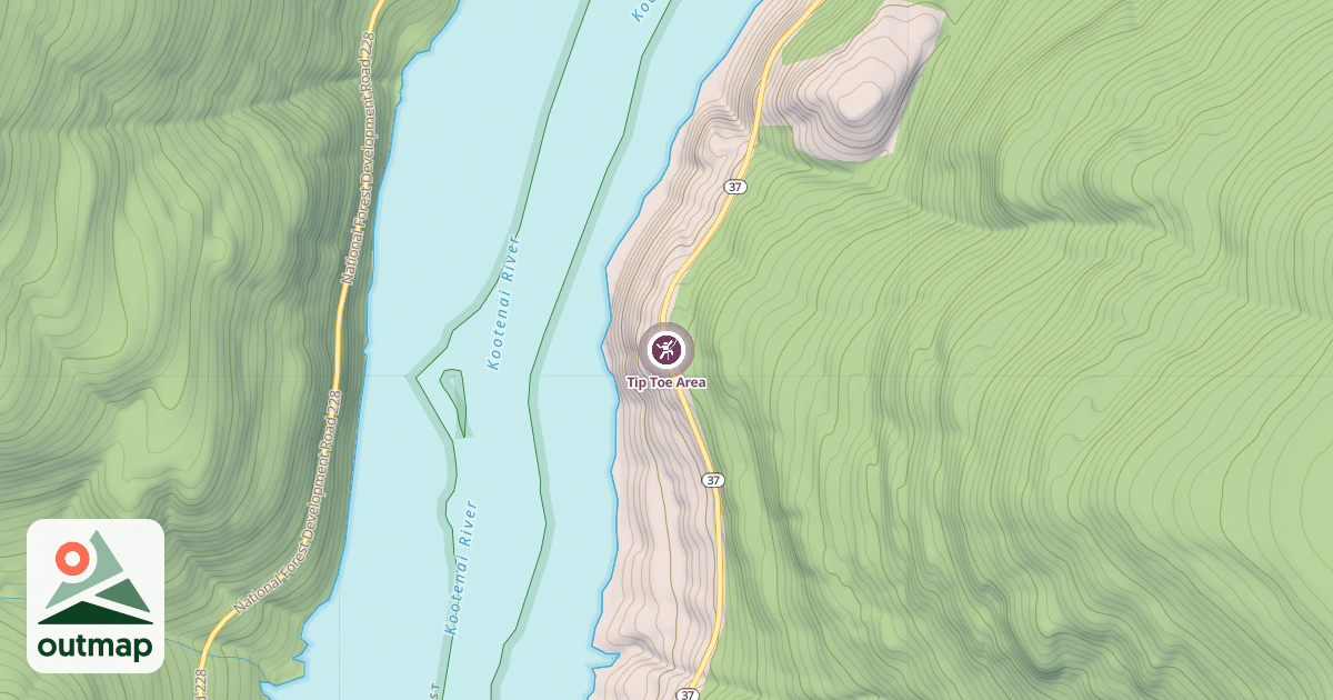 Map of Tip Toe Area