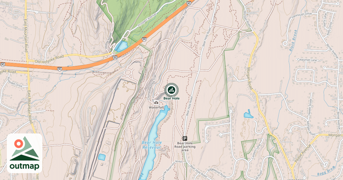 Map of Bear Hole