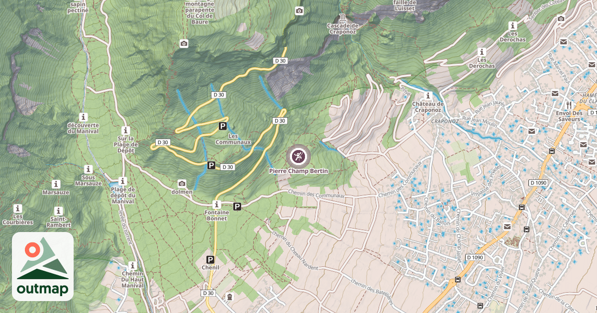 Map of Pierre Champ Bertin