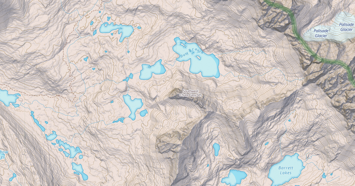 Map preview of Southwest Chute