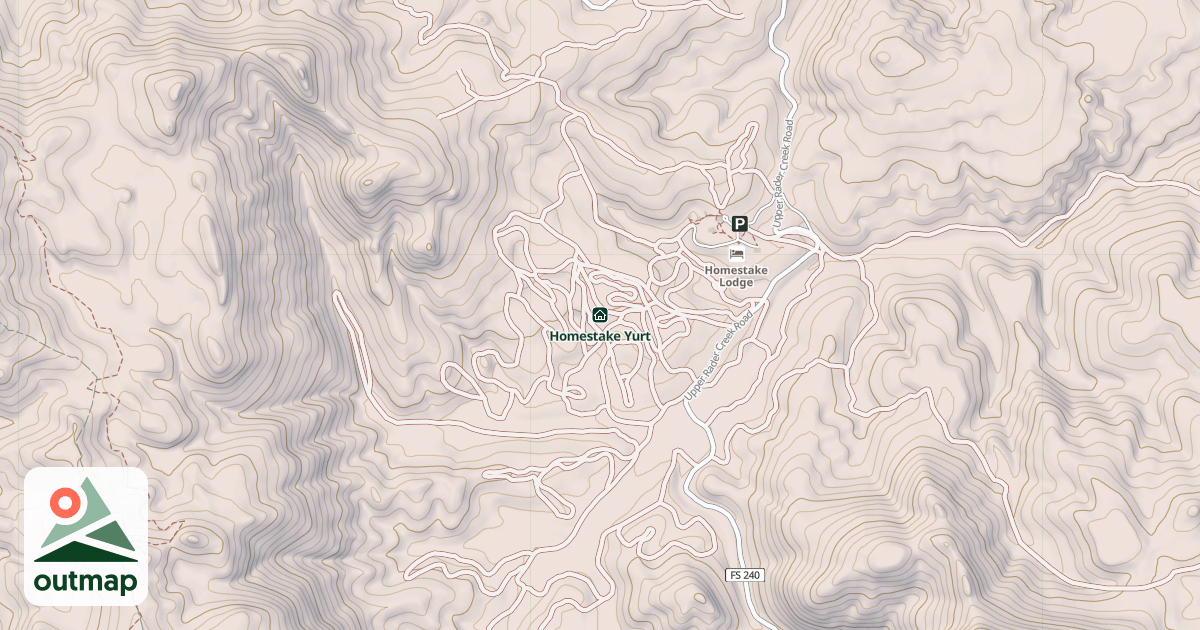 Map of Homestake Yurt