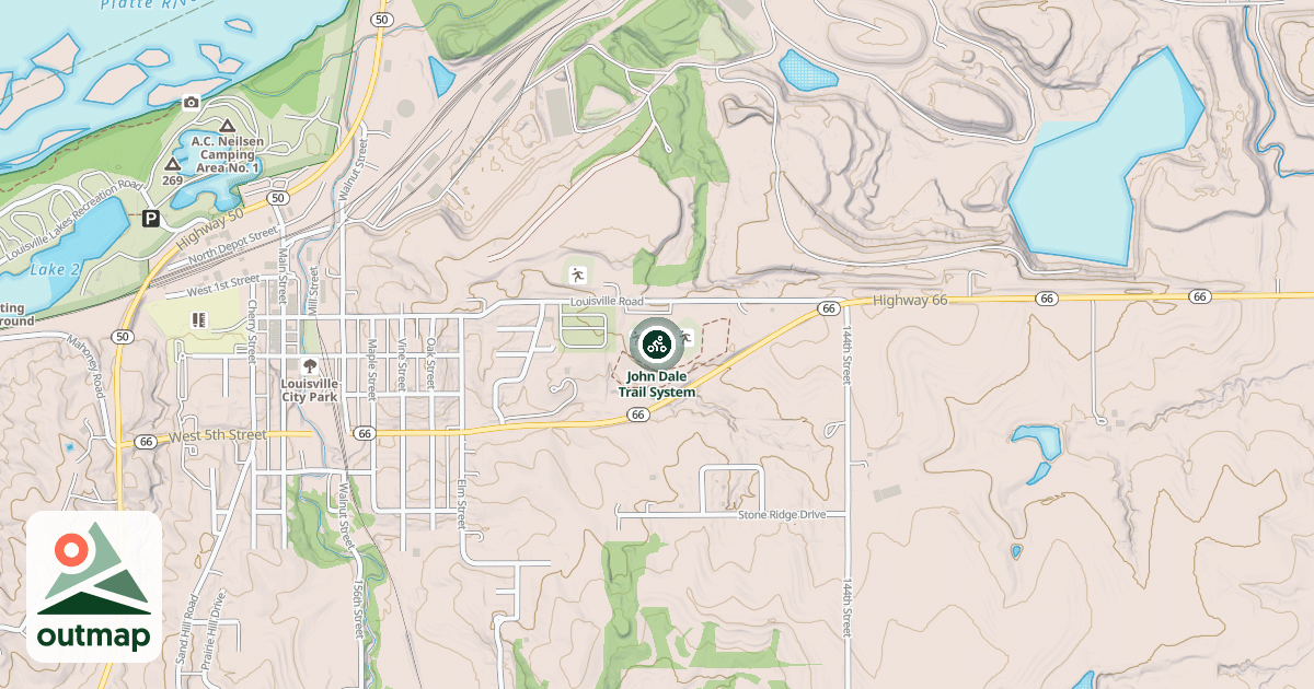 Map of John Dale Trail System