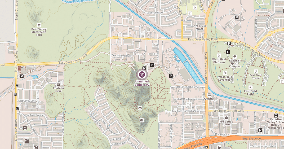 Map preview of Unnamed Boulder #7