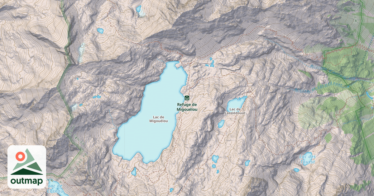 Map of Refuge de Migouélou