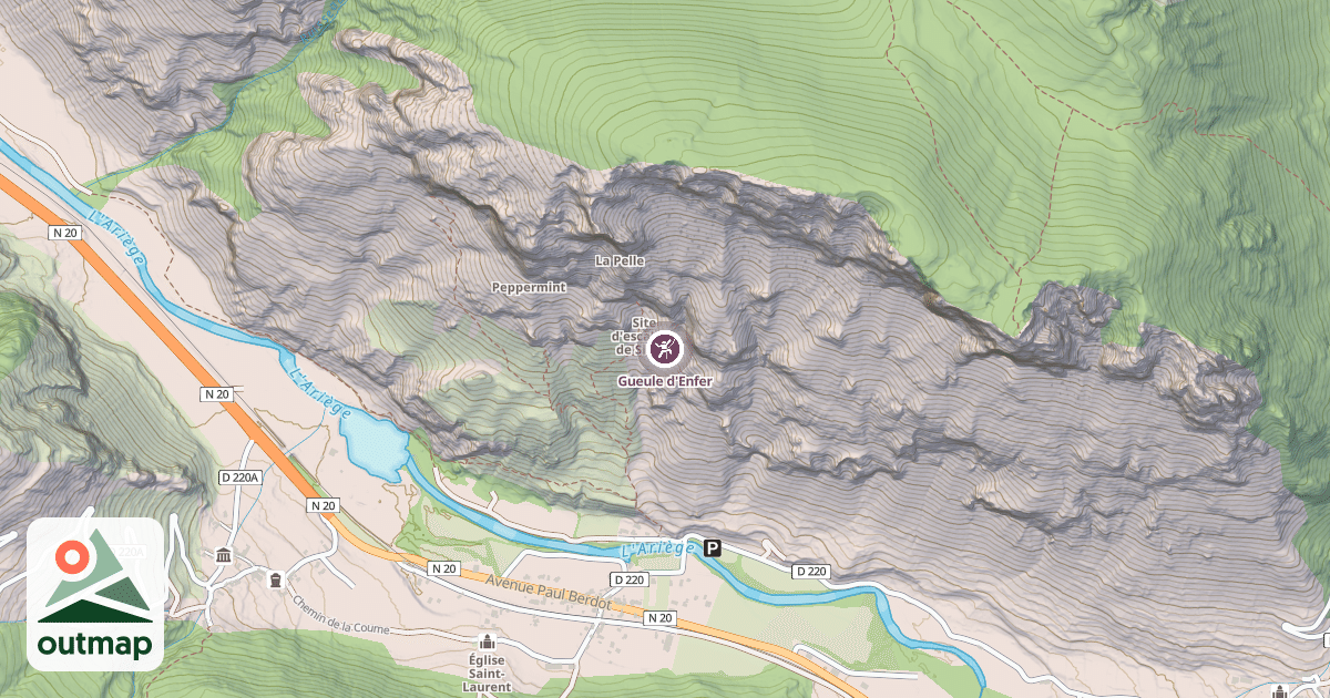 Map of Gueule d'Enfer