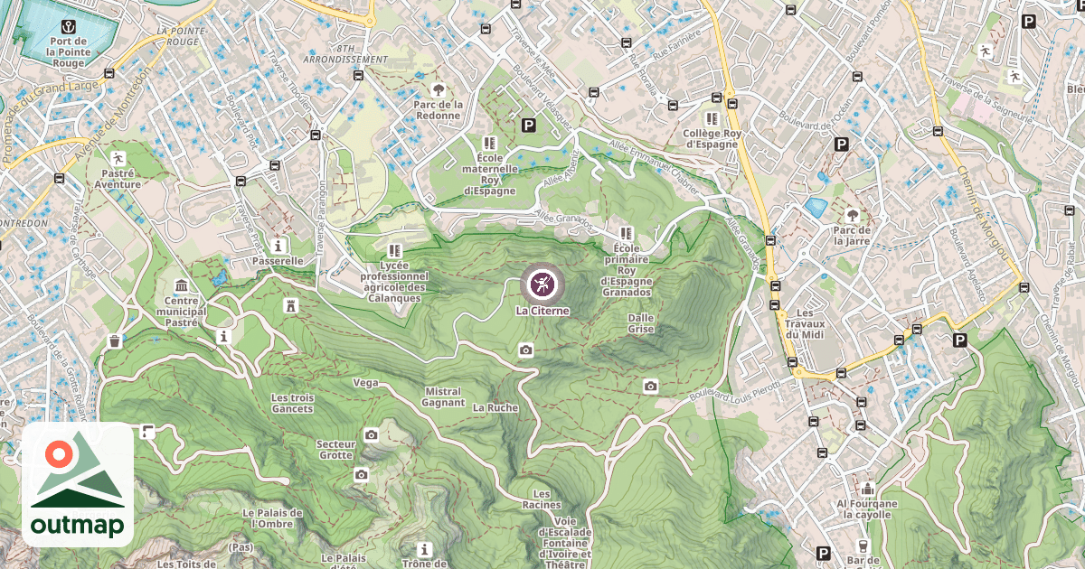 Map of La Citerne