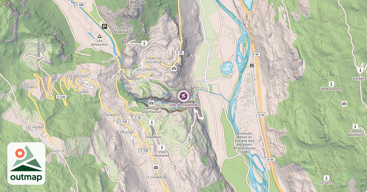 Map of Site de couenne