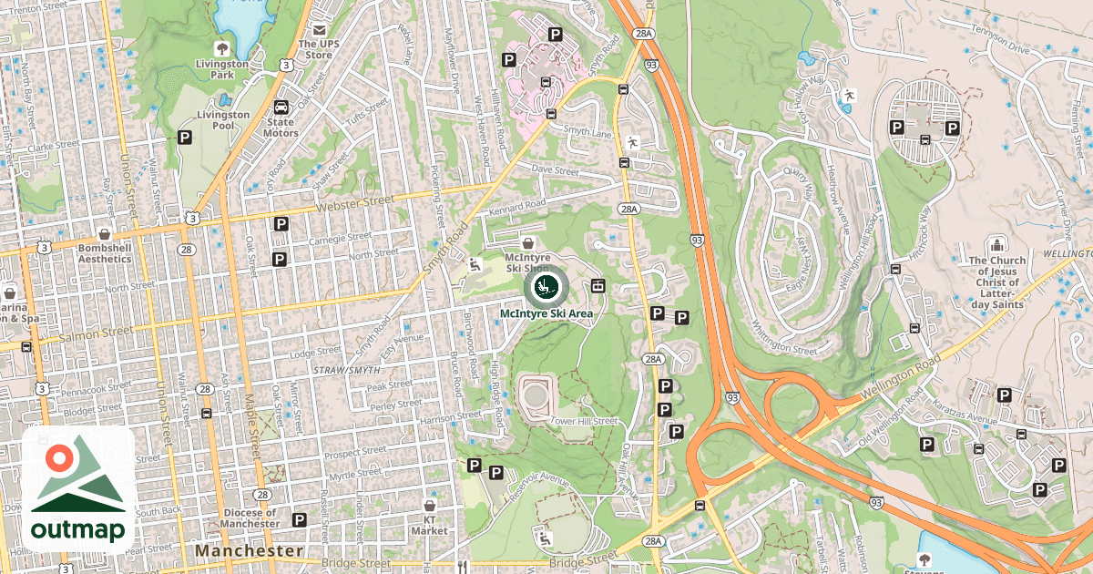 Map of McIntyre Ski Area