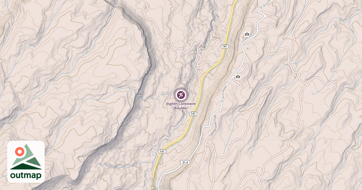 Map of Eighth Continent Boulder